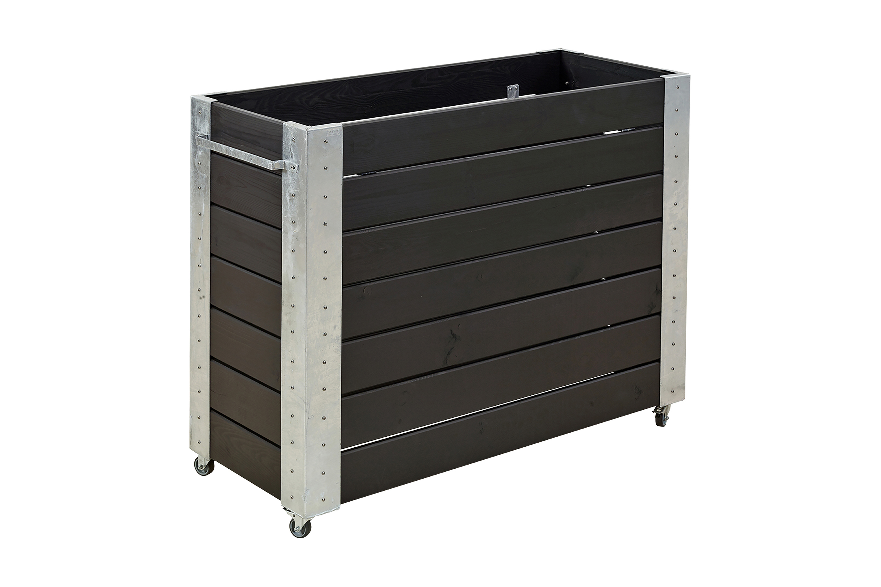 PLUS Cubic Blomlådor med Hjul 50x120x95 cm Utemöbler Furniturebox