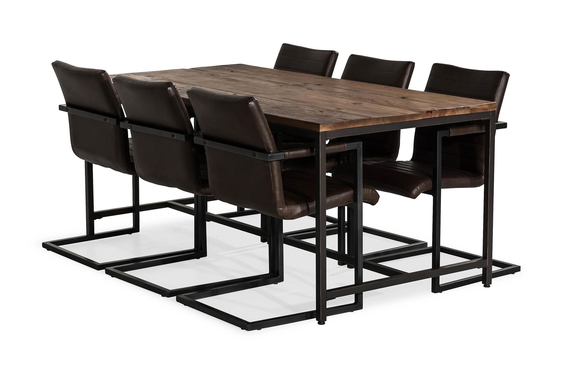 Comedor industrial con 6 sillas
