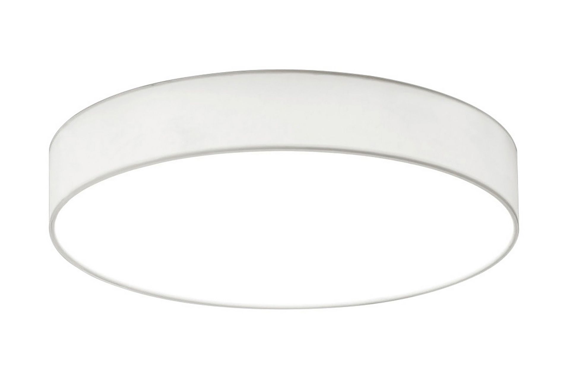 TRIO LED Pendelleuchte Lugano – Dimmbar, Mit Stoffschirm, 18W, 3000K Warmweiß