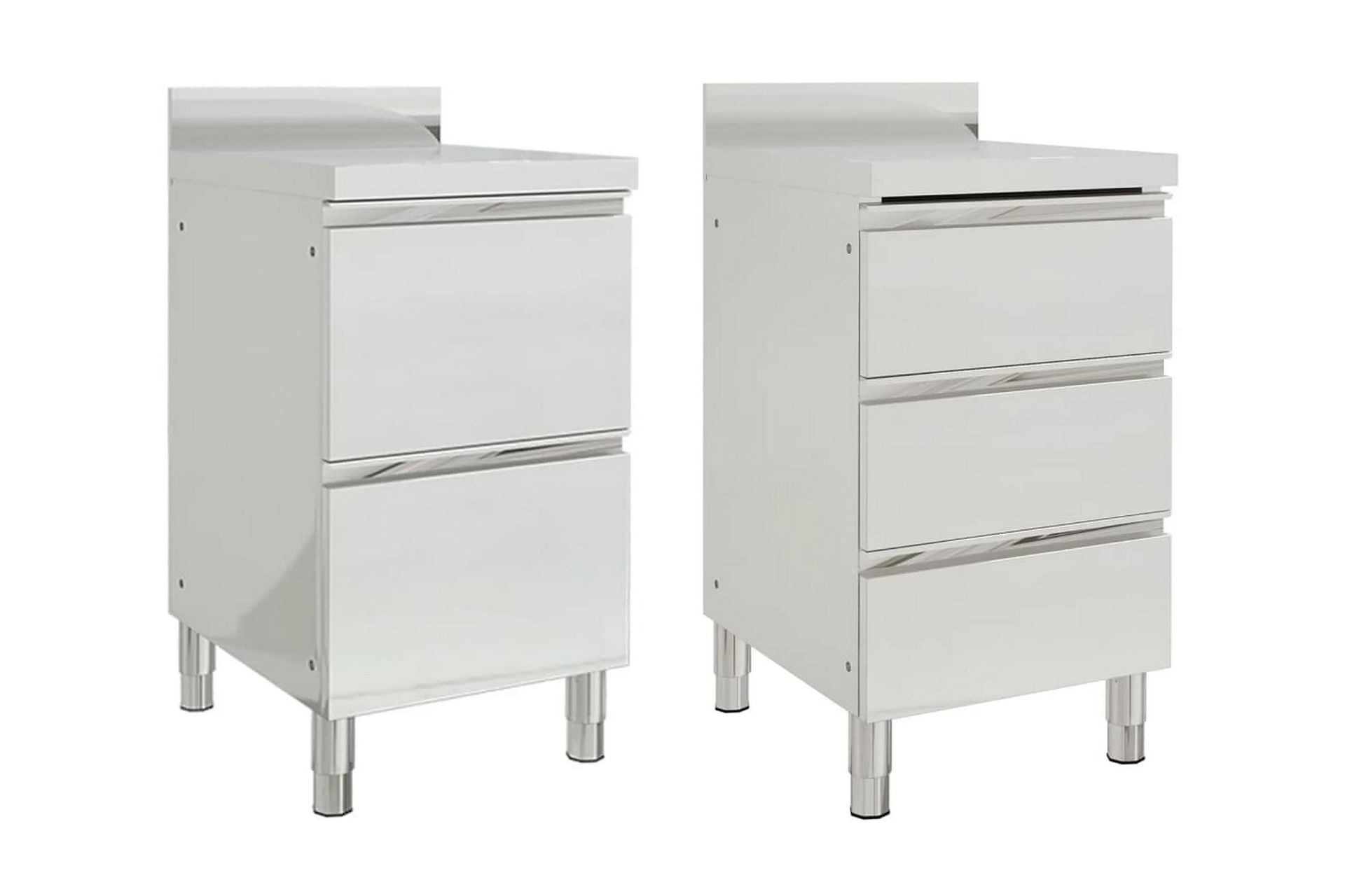 Köksskåp för storkök 2 st rostfritt stål - Förvaring - Furniturebox
