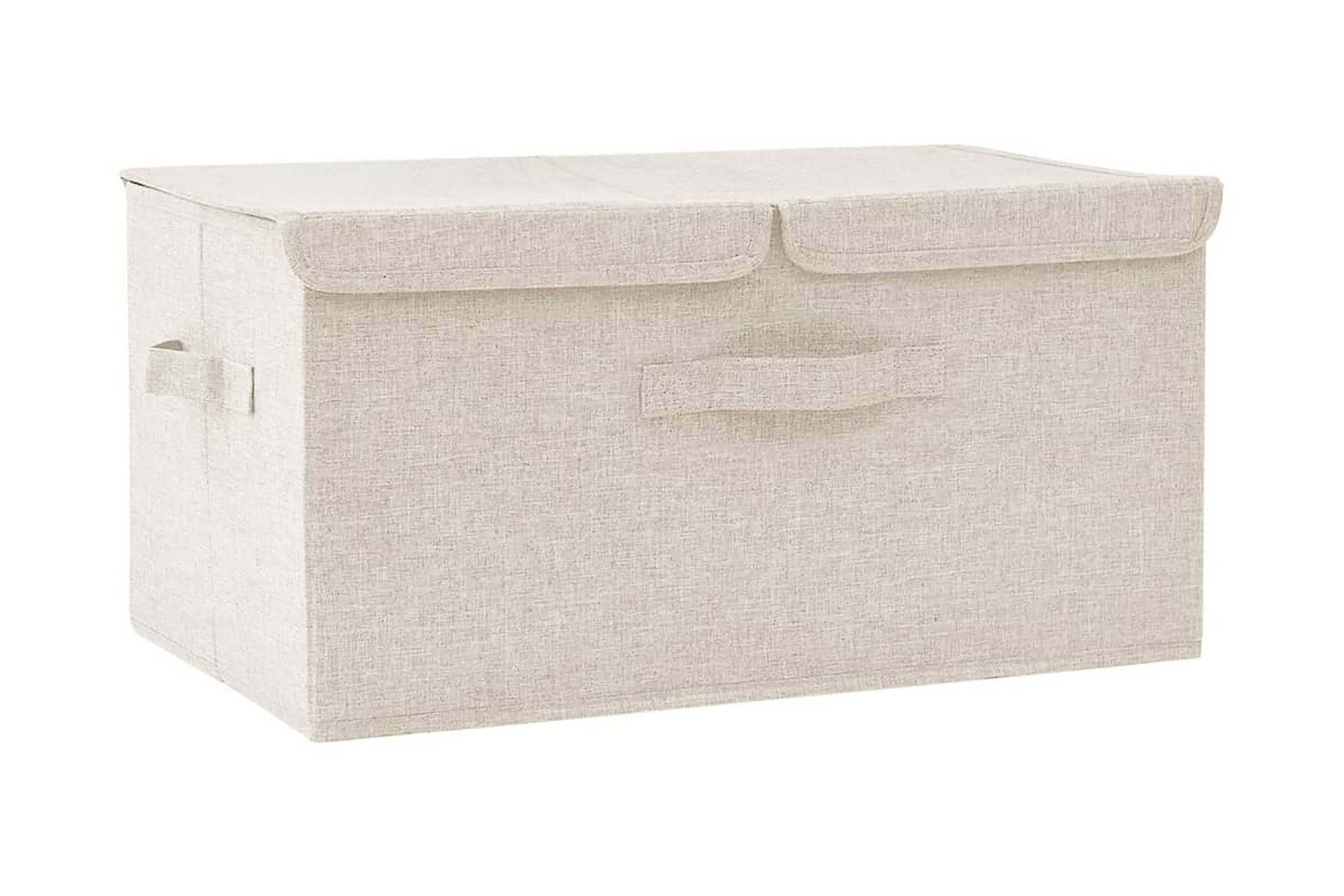 Förvaringslåda Tyg 50x30x25 Cm Gräddvit - Förvaringslåda | Trademax.se