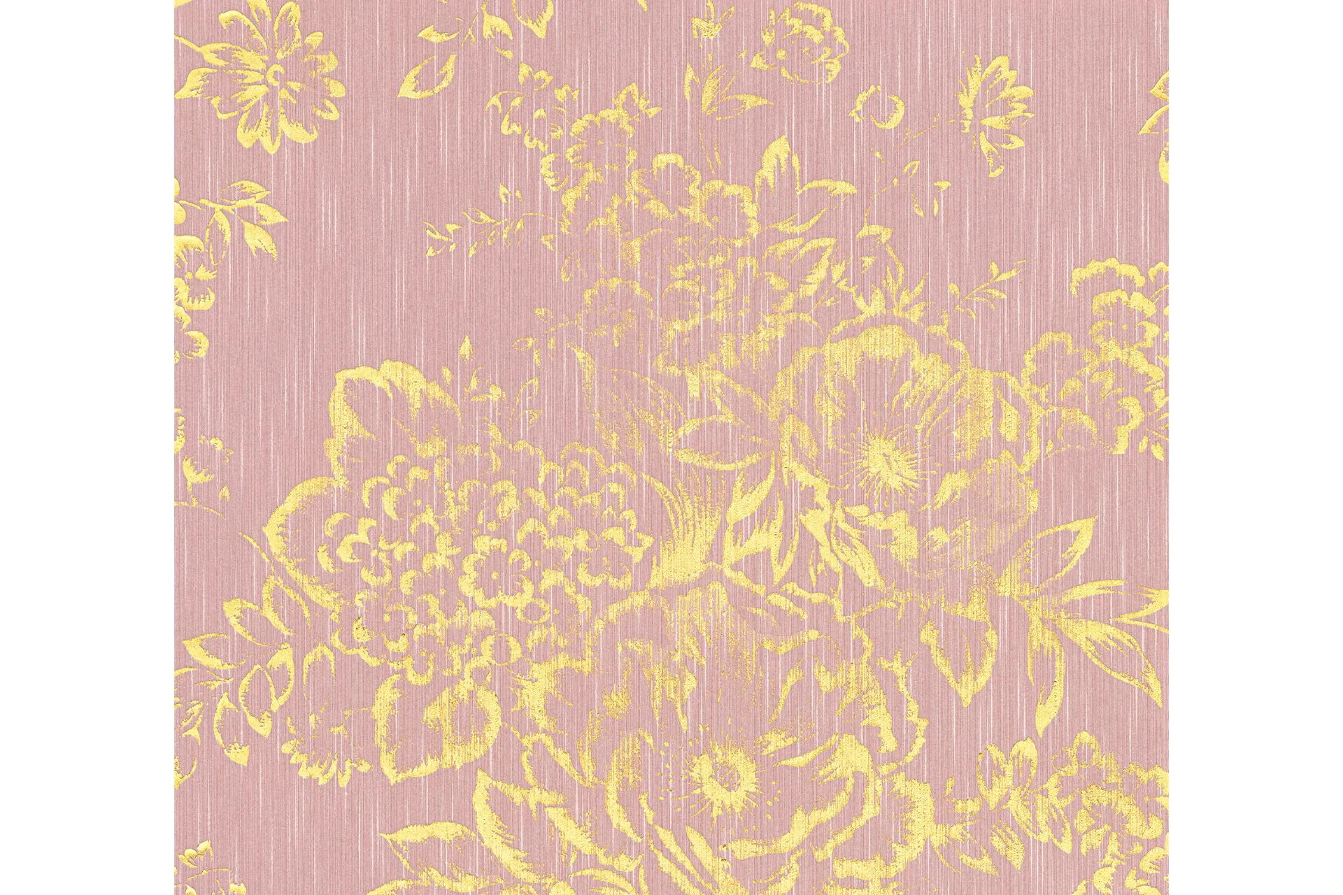 AS Creation Blommig Tapet Metallic Silk Ovävd Guld AS Creation - Hus ...