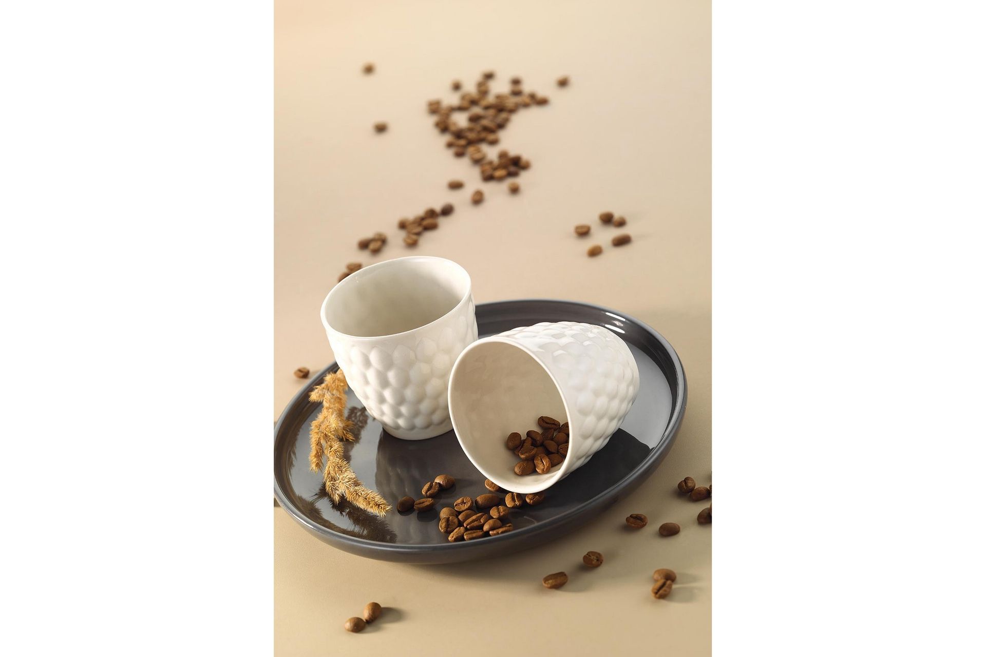 Mahta Kaffekopp 2-delar Creme - Hushåll - Trademax