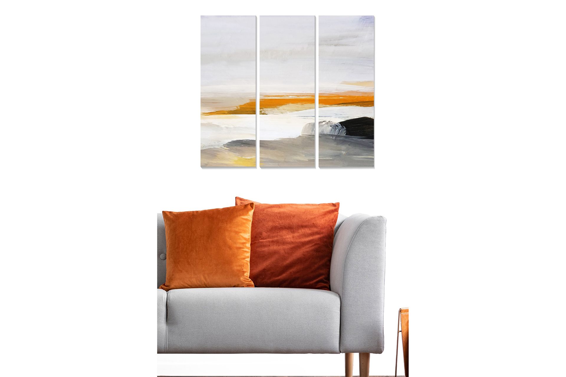 CANVASTAVLA Abstract 3-pack Flerfärgad 20x50 cm - Inredning & dekor ...