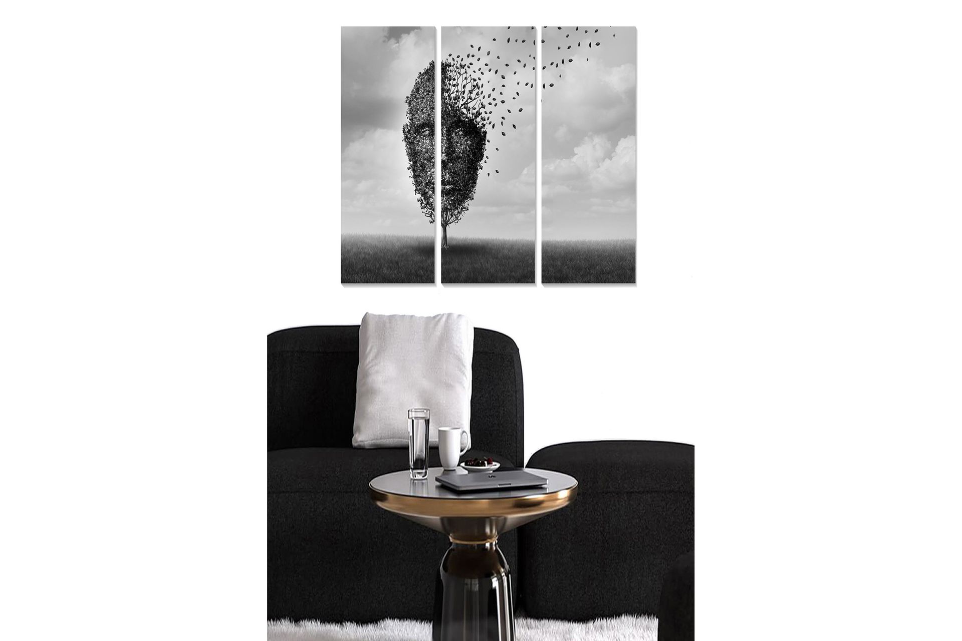 CANVASTAVLA Abstract 3-pack Flerfärgad 20x50 cm - Inredning & dekor ...