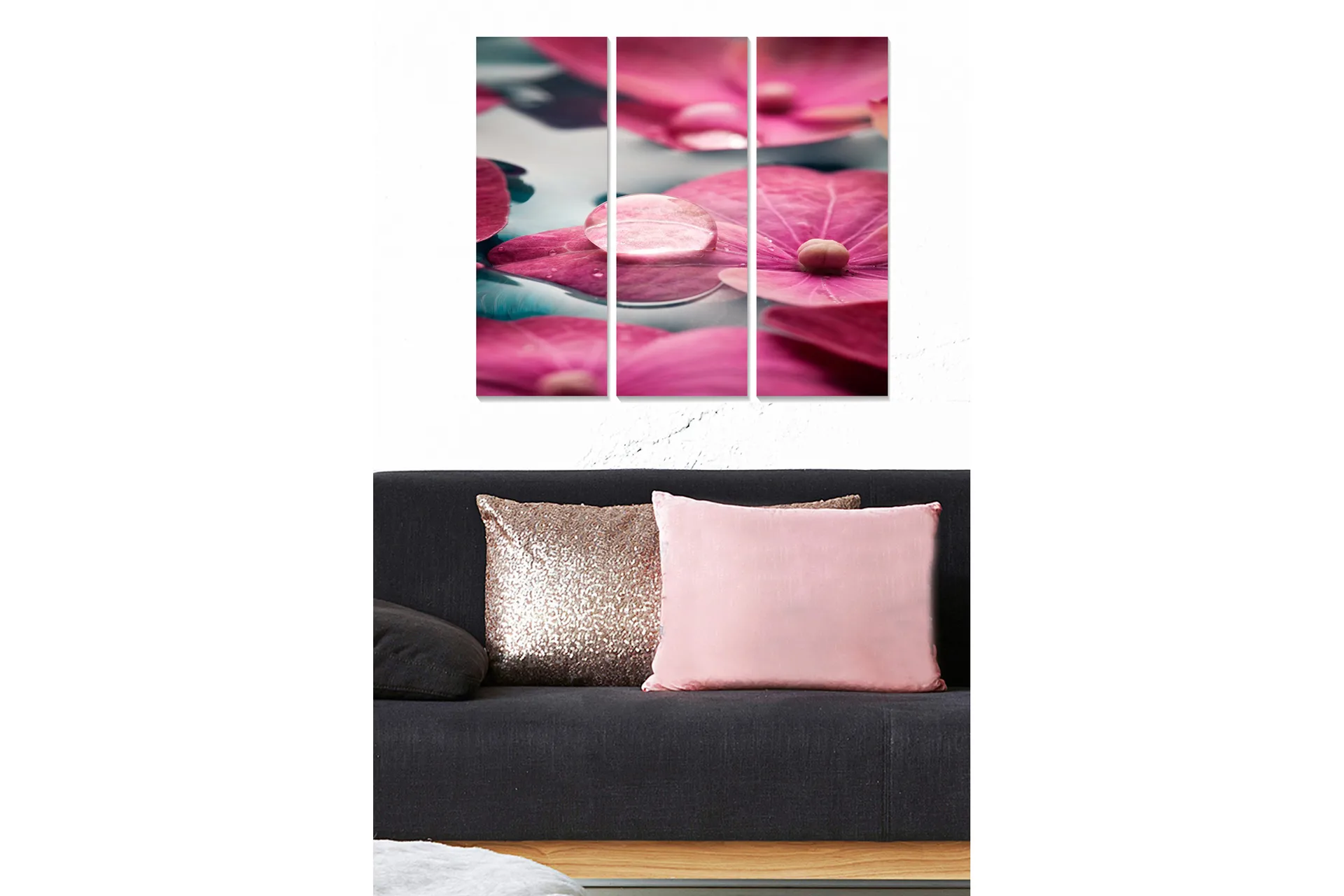 CANVASTAVLA Abstract 3-pack Flerfärgad 20x50 cm - Inredning & dekor ...