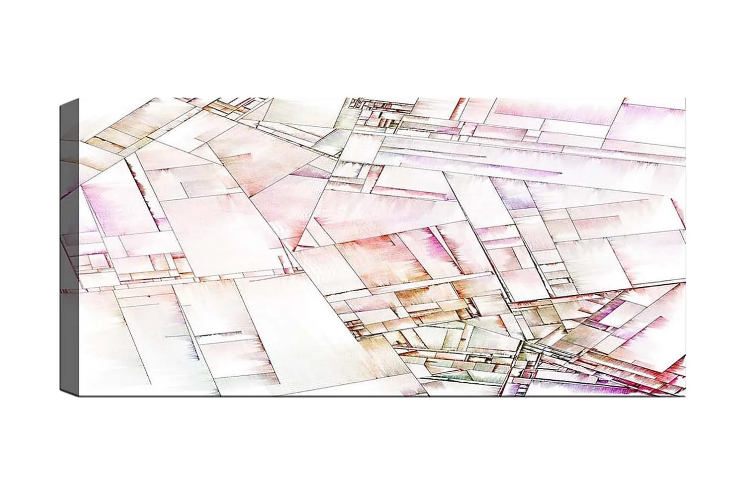 CANVASTAVLA YTY Abstract & Fractals Flerfärgad 120x50 cm - Inredning ...