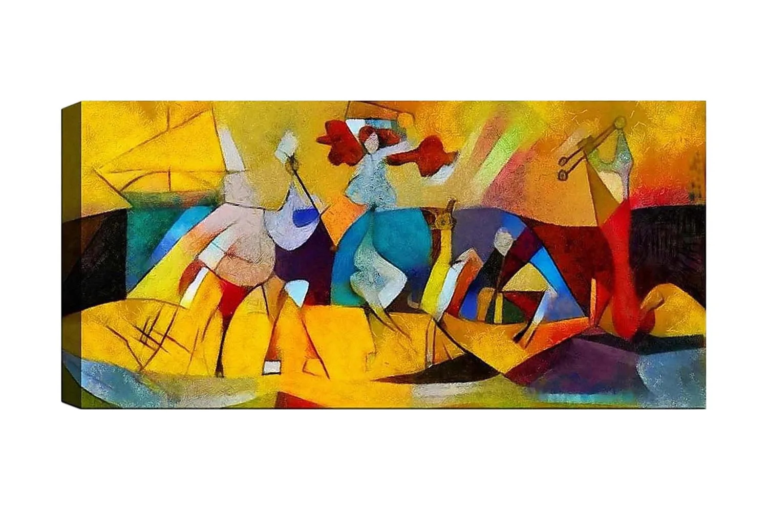 CANVASTAVLA YTY Abstract & Fractals Flerfärgad 120x50 cm - Inredning ...