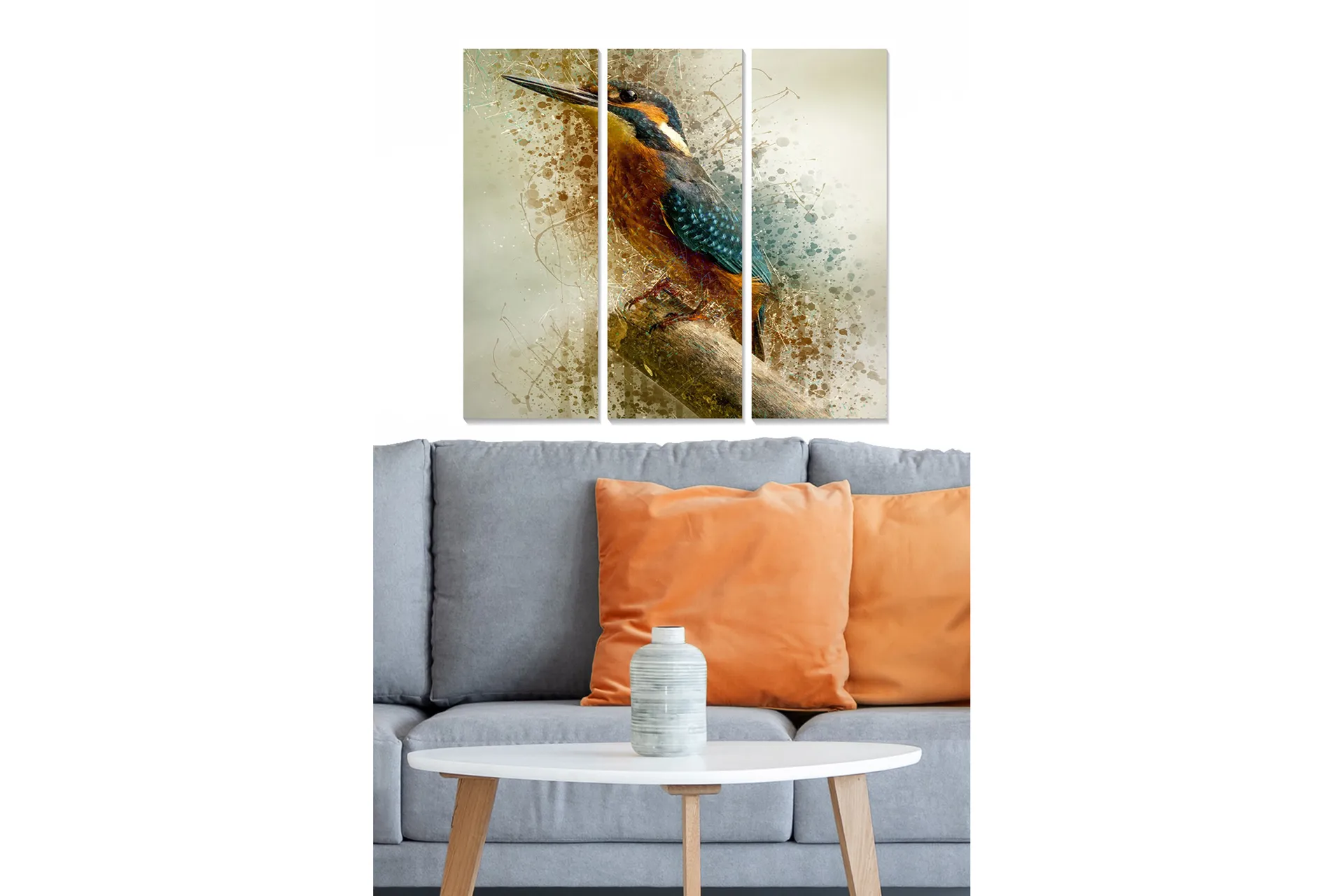 Tavla Abstract 3-Pack Flerfärgad 20X50 - Inredning & dekor - Furniturebox