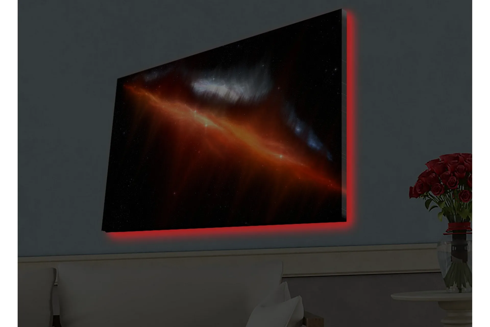 Väggdekor LED-belysning Canvas Målning - Inredning & dekor - Furniturebox
