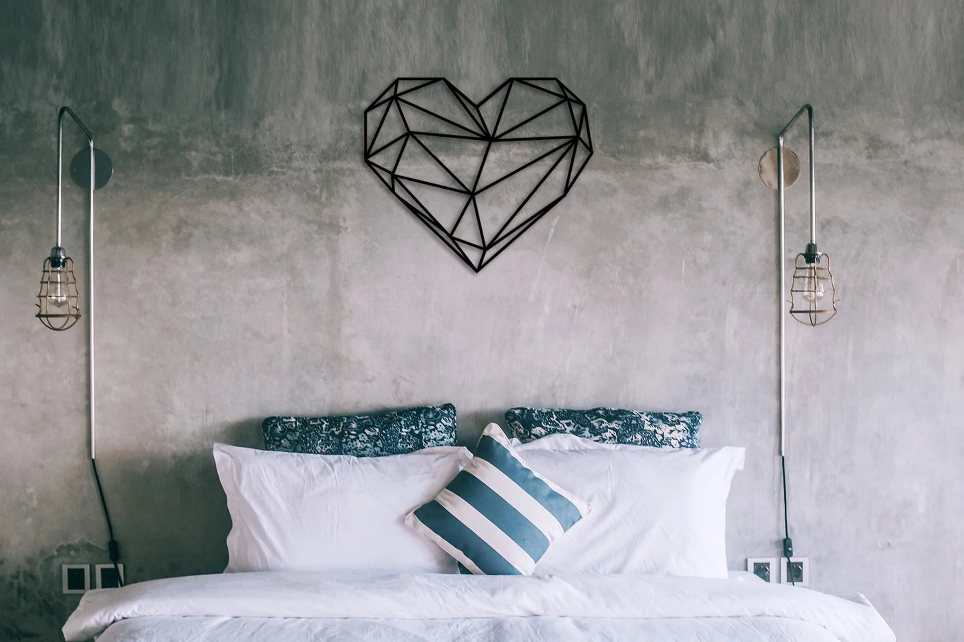 HEART METAL DECOR Väggdekor Svart - Inredning & dekor - Furniturebox
