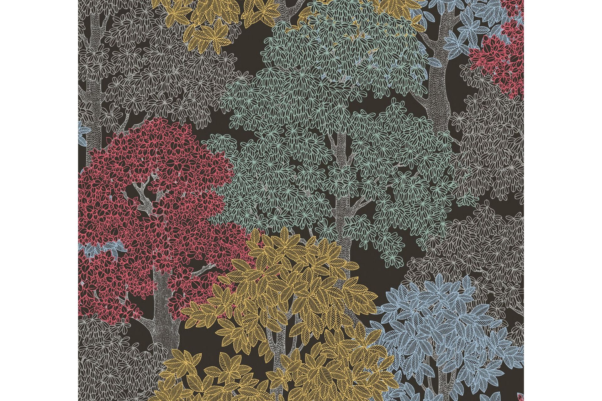 Forest look Tapet Blommig Impression Ovävd - Inredning & dekor ...