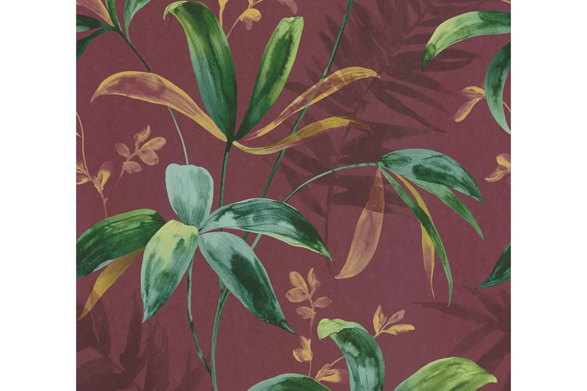 Jungle Tapet Jungle Chic Ovävd Röd - Inredning & dekor - Furniturebox