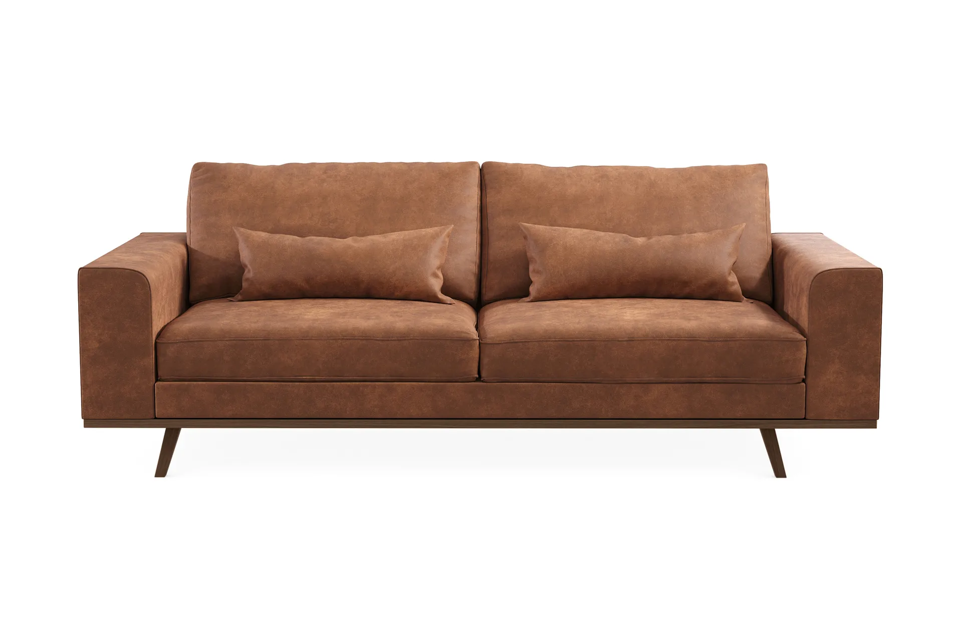 Scandinavian Choice Copenhagen 3-sits Soffa i Konstläder Brun - Möbler ...
