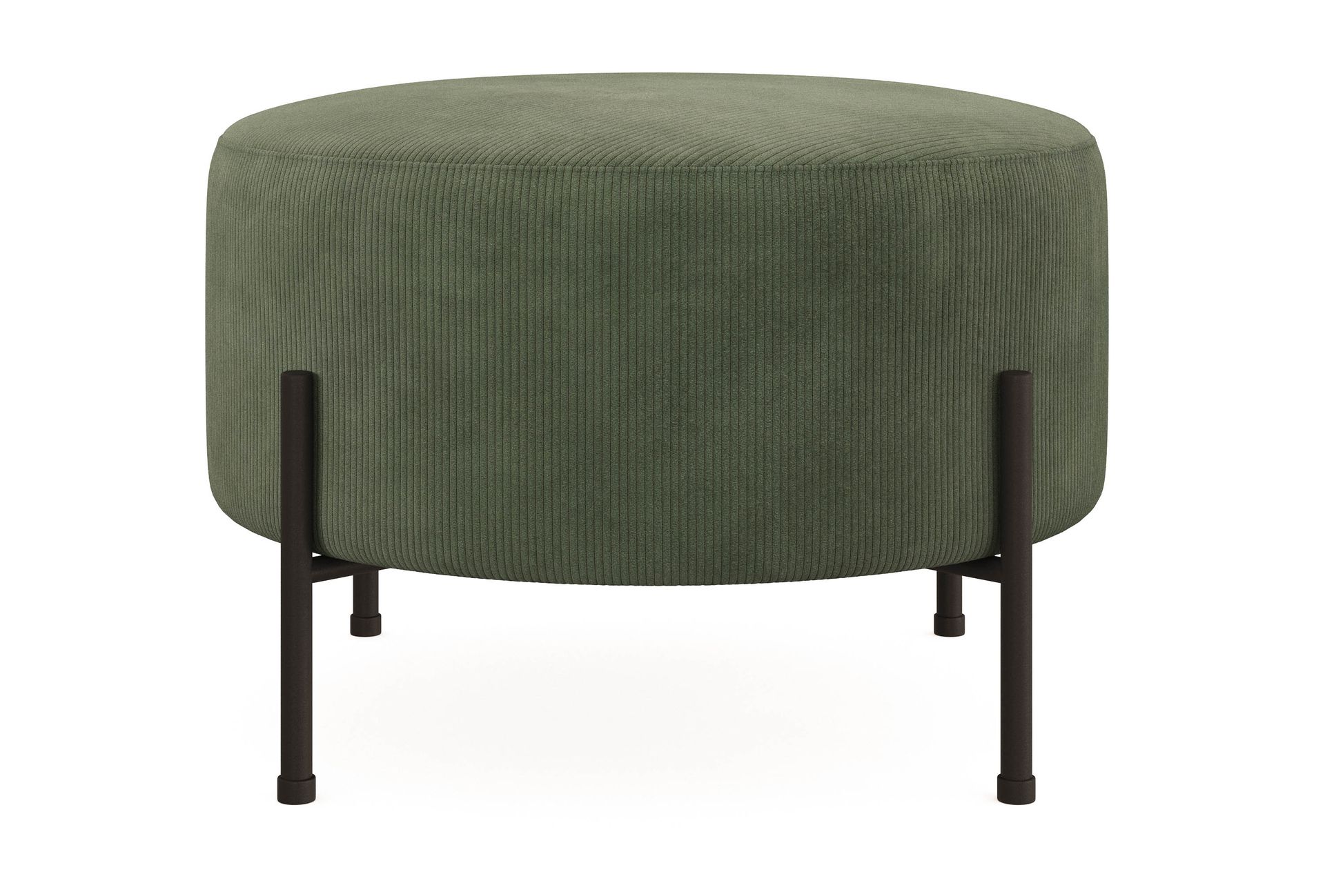 Scandi Days Menard Compact Sittpuff Rund 60 cm Grön - Möbler - Trademax