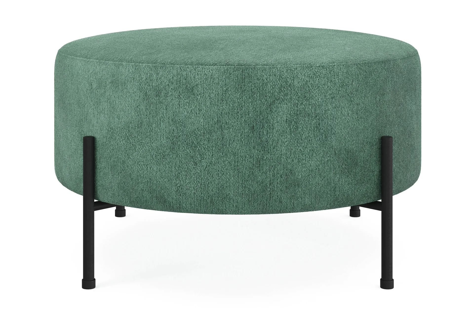 Scandi Days Menard Compact Sittpuff Rund 70 cm Grön - Möbler - Trademax