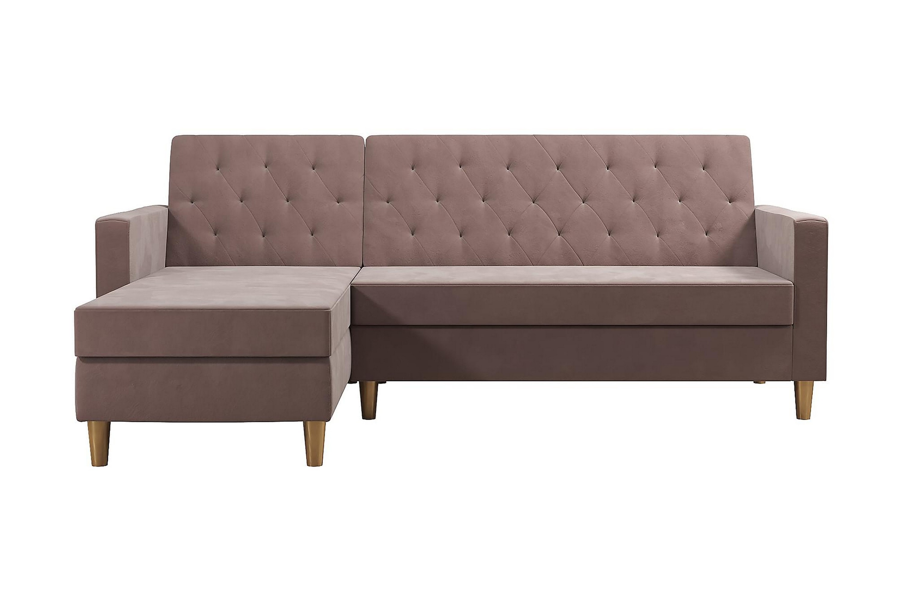 CosmoLiving Liberty Chaiselongsovesofa Lyserød CosmoLiving - Møbler ...