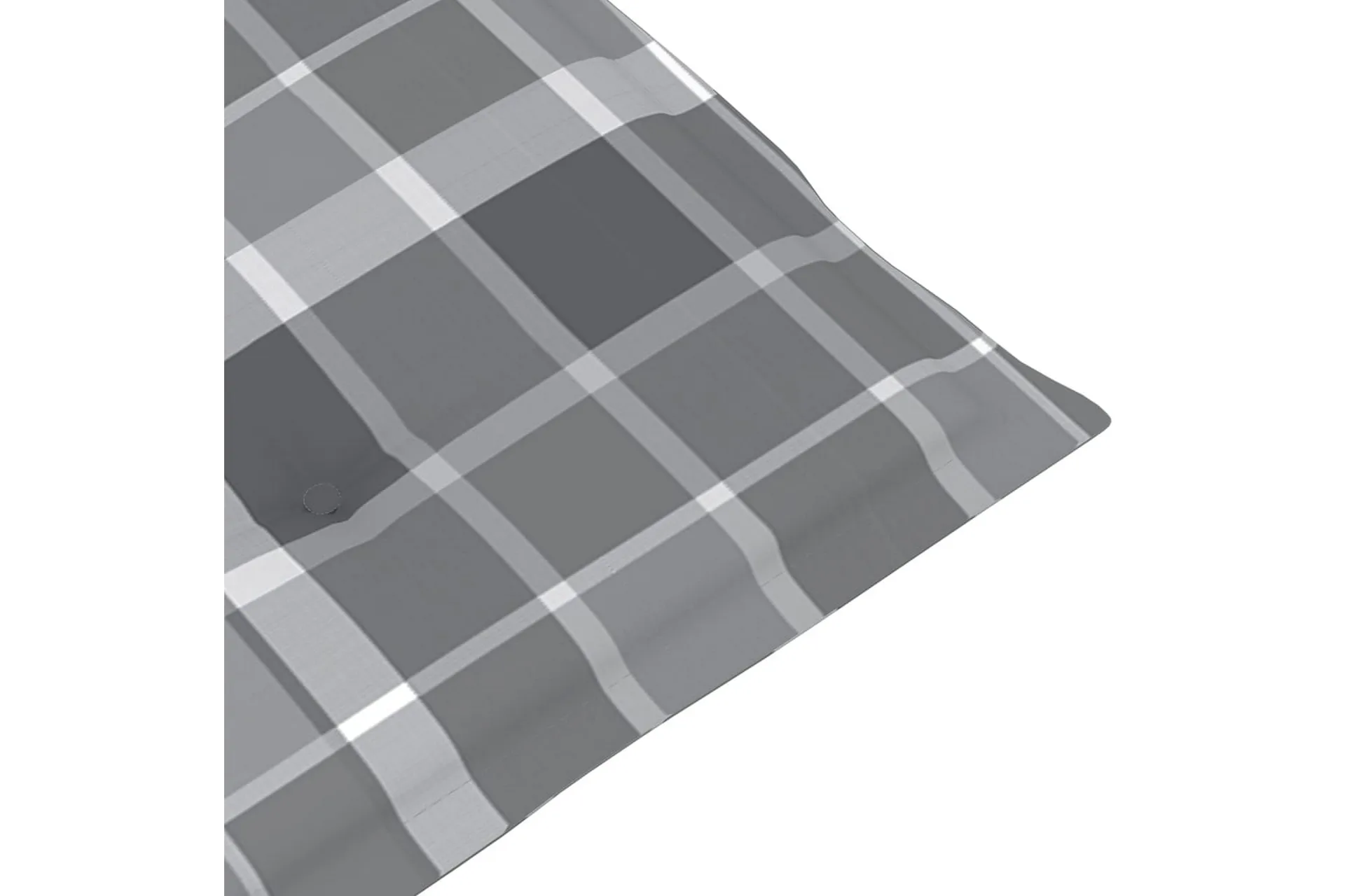 Dynor för trädgårdsstolar 6 st grått rutmönster 120x50x4 cm - Utemöbler ...