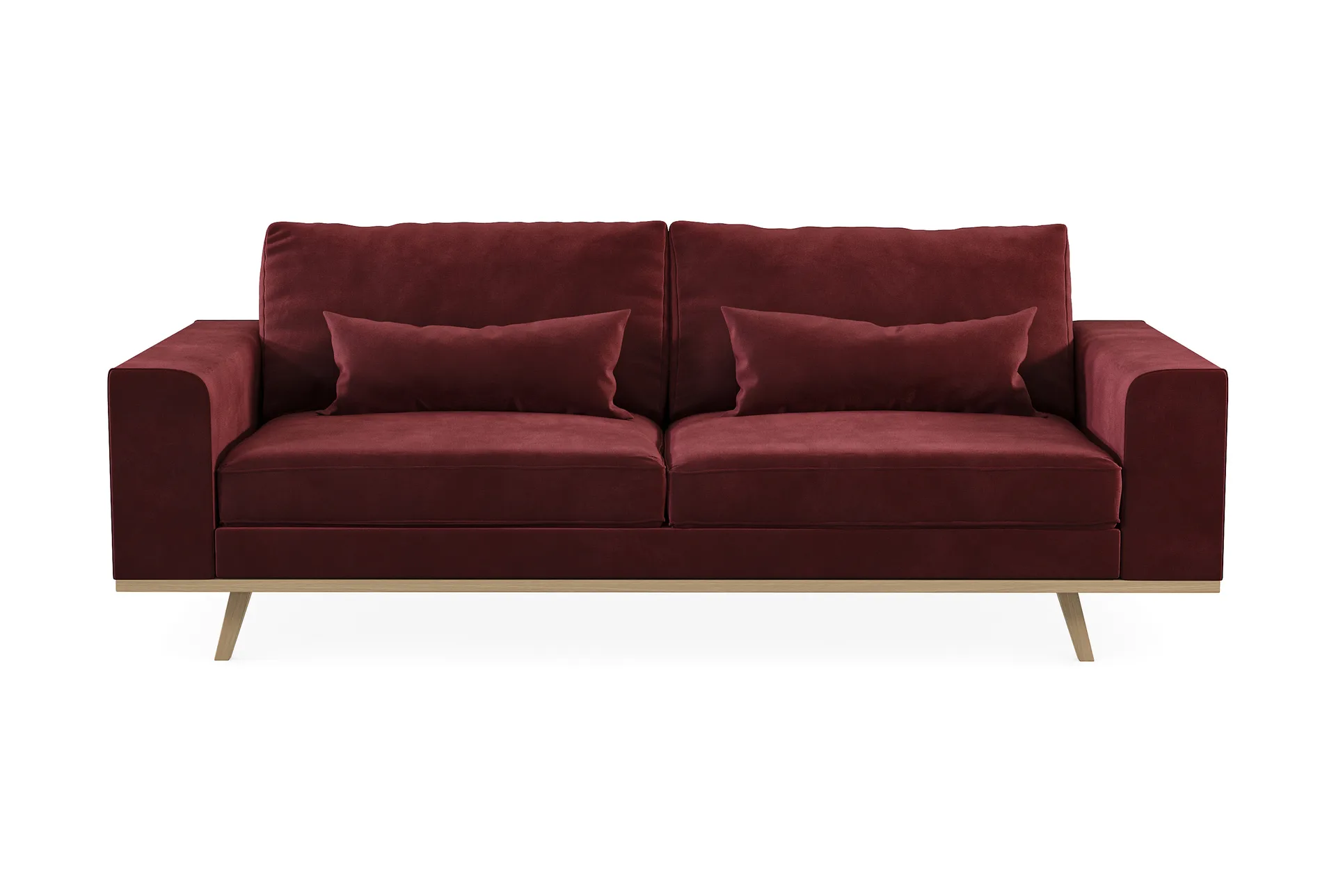 TULSA 3-sits Soffa Lila Röd - 3-sits soffor - Furniturebox