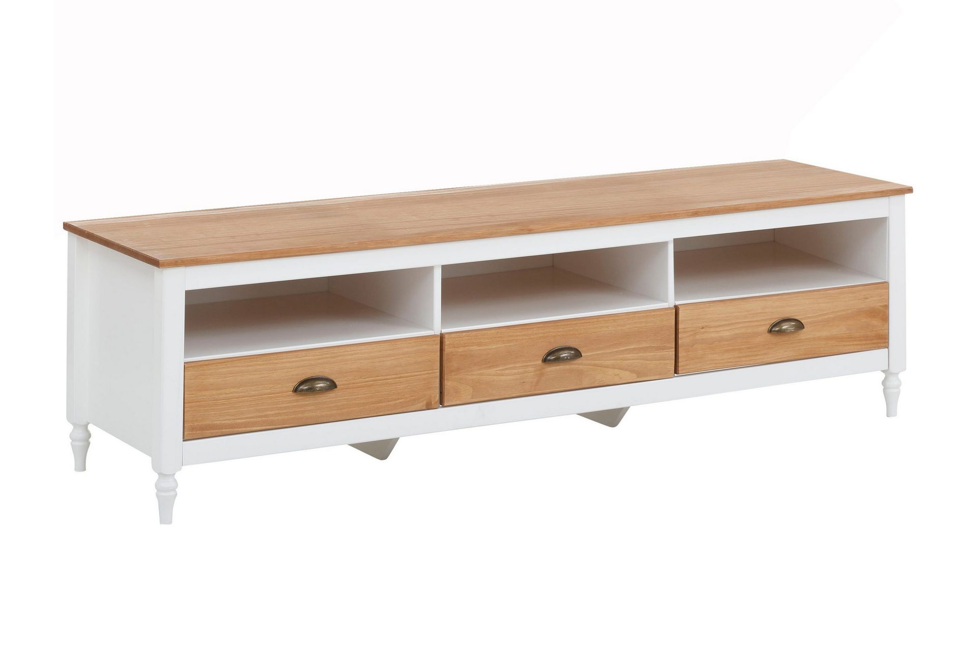 Tv-Benk Hvit 40X35X54 Cm Konstruert Tre