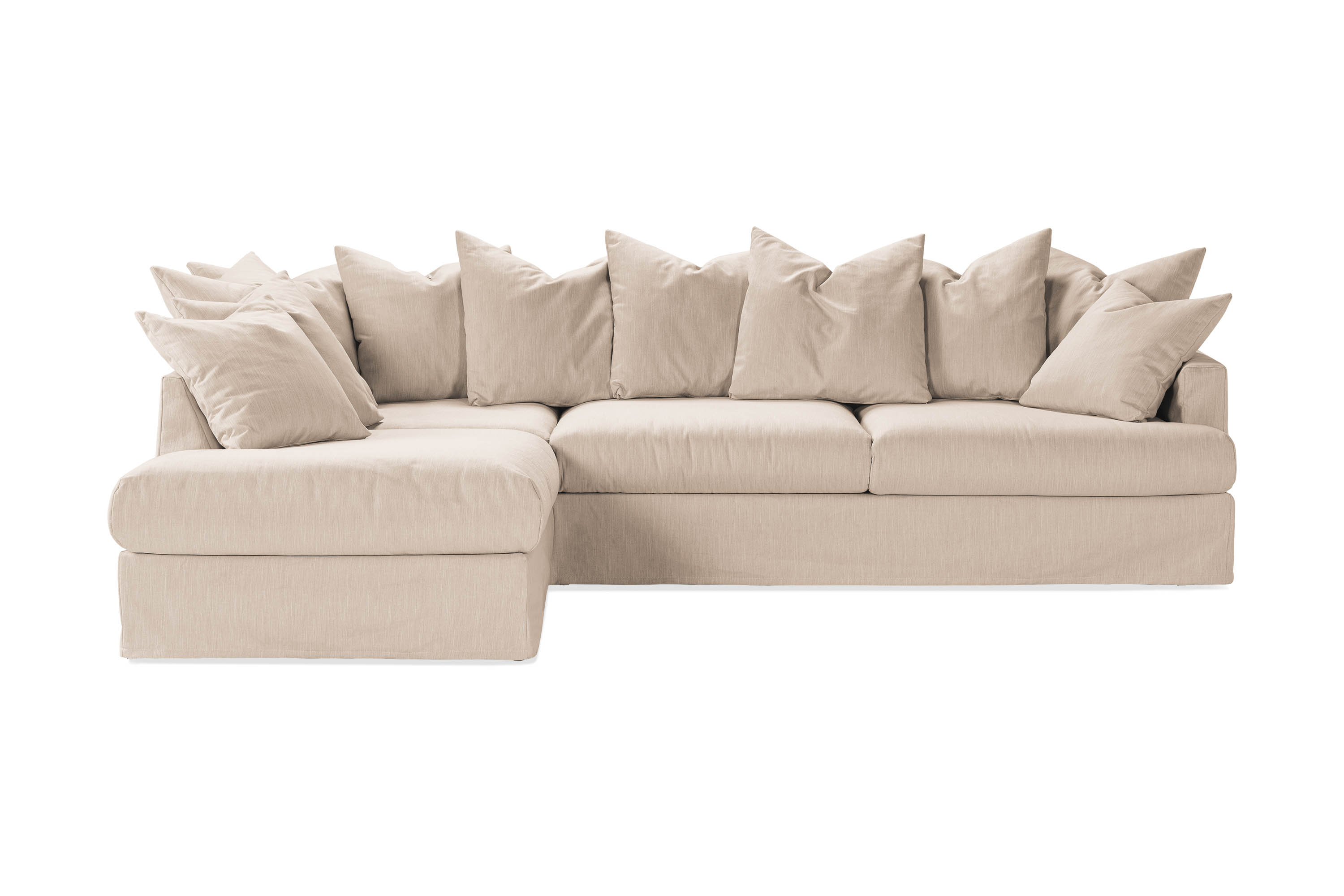 Menard 3Pers. Sofa med Chaiselong Venstre Beige Møbler Trademax