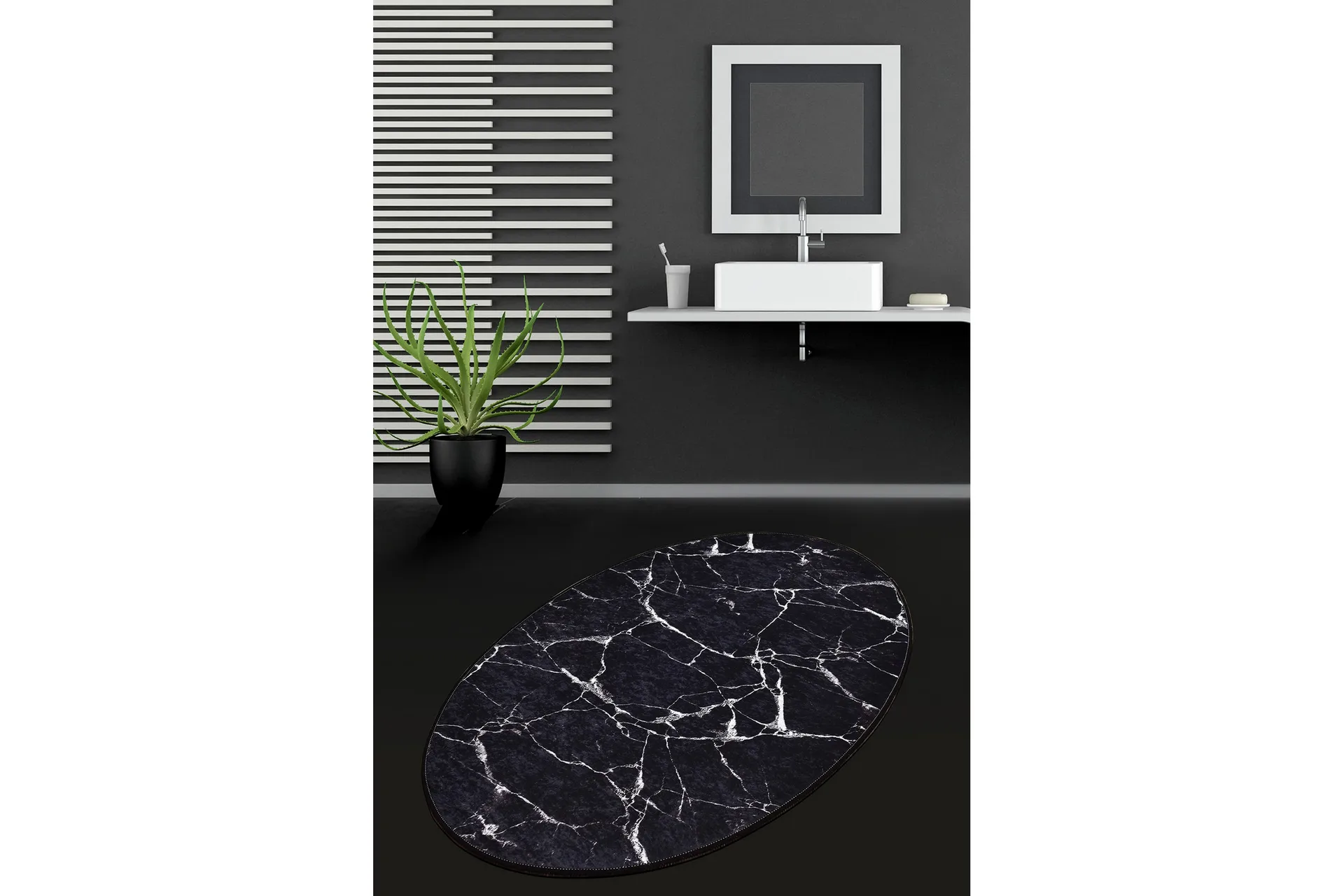 pari-badrumsmatta-80x120-cm-rund-svart-textil-mattor-trademax