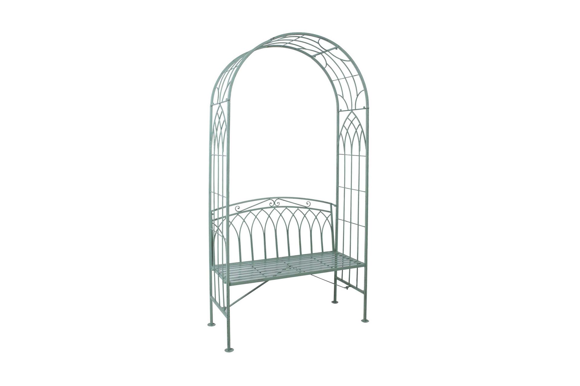 Bänk Utomhus Mint med Båge Antikgrön - Utemöbler & utemiljö | Chilli