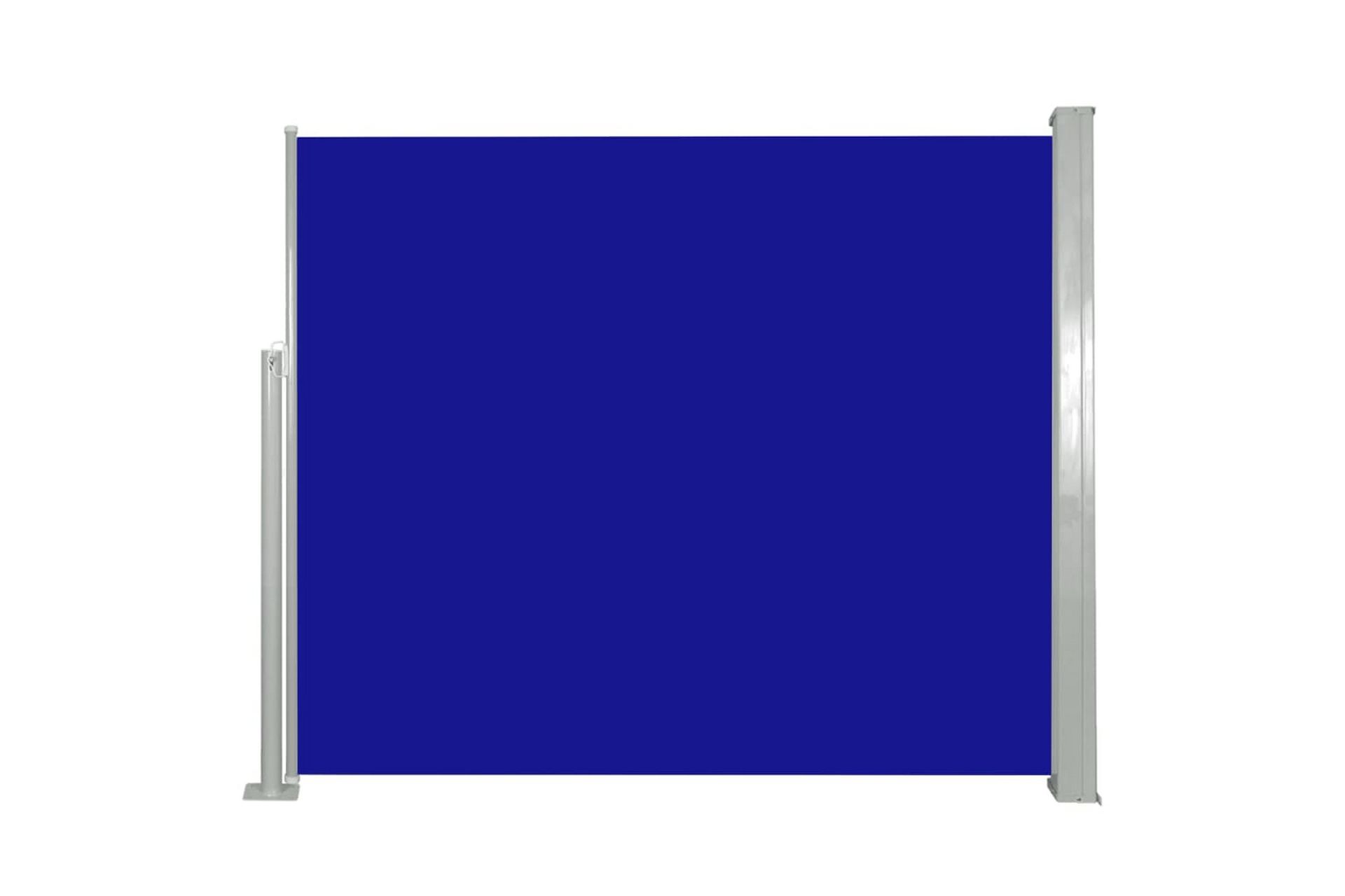 Infällbar sidomarkis 120x300 cm blå - Utemöbler - Black Friday ...